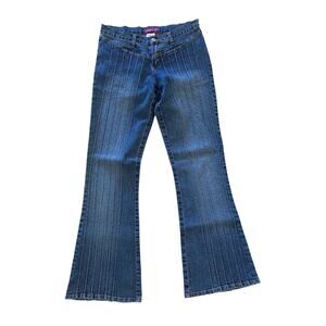 Bad Girl Bell Bottom Y2K Denim Jeans Size 7